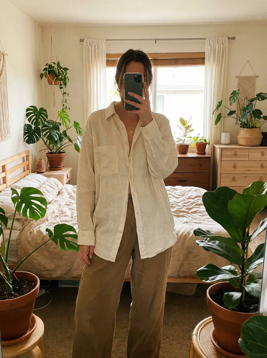 the linen overshirt